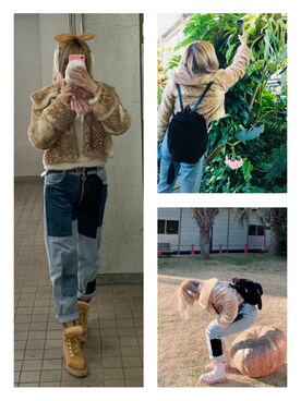 「LIZ LISA（リズリサ）のアイテム（ブルゾン）」を使った、Jellyさん（レディース・163cm）の冬コーディネート