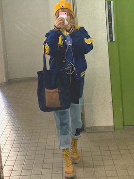 「AdventureTime」｜Jellyさん（レディース・163cm）の冬コーディネート