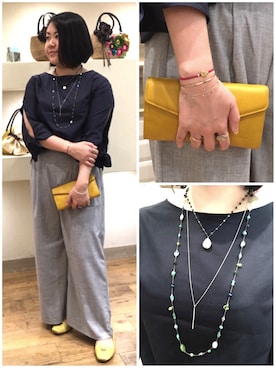 「アイテム（財布）」を使った、uguさん（レディース・165cm）の春コーディネート