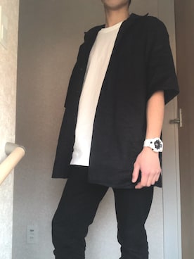 「コロナに負けない」｜「アイテム（腕時計）」を使った、たーこさん（メンズ・169cm）の春コーディネート