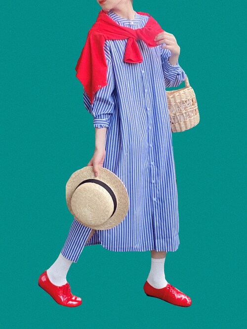 鴨 Haco のシャツワンピースを使ったコーディネート Wear