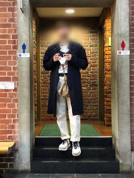 「SENSE OF PLACE by URBAN RESEARCH（センスオブプレイスバイアーバンリサーチ）のアイテム（トレンチコート）」を使った、ききさん（メンズ・167cm）の夏コーディネート
