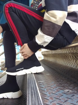 「GIVENCHY（ジバンシイ）のアイテム（スウェット）」を使った、ただ。さん（メンズ・190cm）の春コーディネート