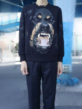 「GIVENCHY（ジバンシイ）のアイテム（スウェット）」を使った、ただ。さん（メンズ・190cm）の春コーディネート