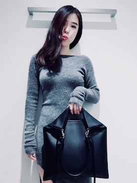 Janeさん（レディース・172cm）の冬コーディネート