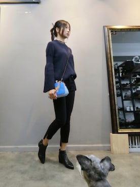 「madewell（メイドウェル）のアイテム（トップス）」を使った、babapooさん（レディース・163cm）の秋コーディネート