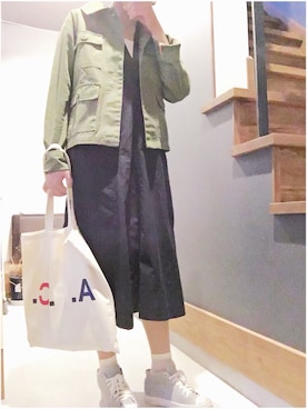 「SM2（エスエムツー）のアイテム（ジャケット/アウター）」を使った、ヨメさん（レディース・153cm・30代）の春コーディネート