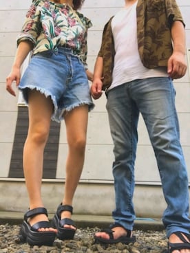 「unglid（アングリッド）のアイテム」を使った、べべたんさん（レディース・160cm）の夏コーディネート