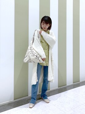 「ピスタチオ」｜「アイテム（その他アウター）」を使った、mana_lemageさん（レディース・161cm）の冬コーディネート