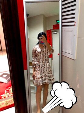 「通勤穿搭」｜「アイテム（ワンピース/ドレス）」を使った、87さん（レディース・159cm）の冬コーディネート