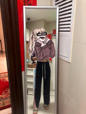 「盐系风格」｜「アイテム（チノパンツ）」を使った、87さん（レディース・159cm）の冬コーディネート
