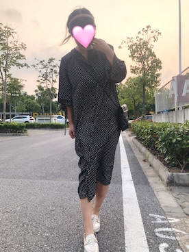 「アイテム（スリッポン）」を使った、Guさん（レディース・164cm・20代）の秋コーディネート