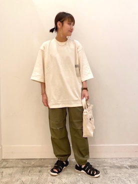 「ベーシックカラー」｜coen まつこさん（レディース・163cm）の夏コーディネート