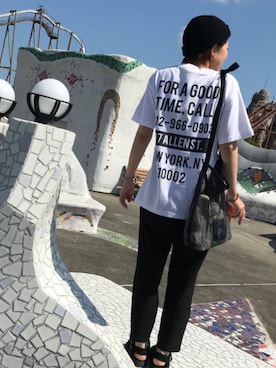 「SON OF THE CHEESE（サノバチーズ）のアイテム」を使った、erisshuさん（レディース・163cm）の夏コーディネート