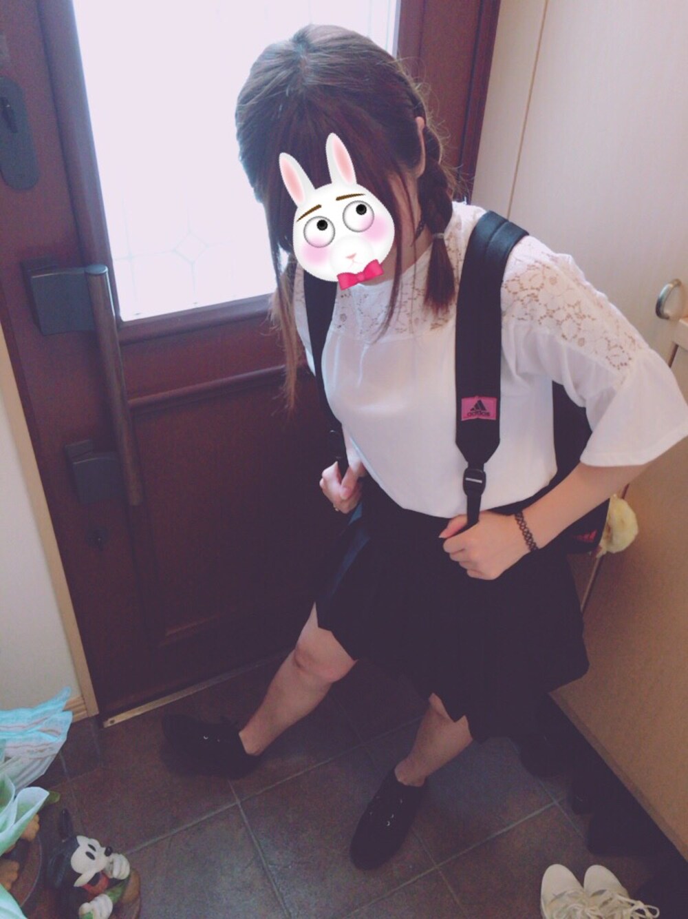 「Availのアイテム（Tシャツ/カットソー、ホワイト系）」を使った、ちぃさん（レディース・155cm）の夏コーディネートの1枚目の写真