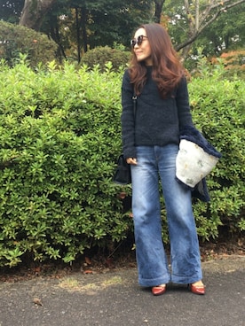 「45R」｜「アイテム（その他）」を使った、akikoさん（レディース・152cm）の秋コーディネート