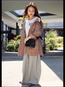 沙絵さん（レディース・153cm）の春コーディネート