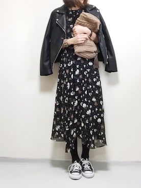 「AZUL by moussy（アズールバイマウジー）のアイテム（その他アウター）」を使った、minminmaaaさん（レディース・168cm）の冬コーディネート