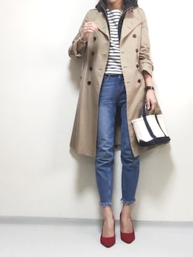 「PINCEAU（パンソー）のアイテム」を使った、minminmaaaさん（レディース・168cm）の冬コーディネート