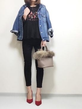 「夢展望（ユメテンボウ）のアイテム」を使った、minminmaaaさん（レディース・168cm）の春コーディネート