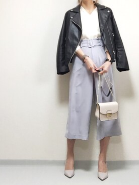 「AZUL by moussy（アズールバイマウジー）のアイテム（その他アウター）」を使った、minminmaaaさん（レディース・168cm）の春コーディネート