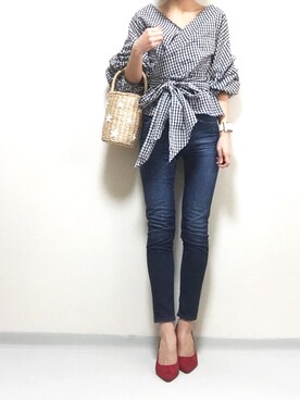 「夢展望（ユメテンボウ）のアイテム」を使った、minminmaaaさん（レディース・168cm）の春コーディネート