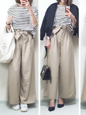 「MACPHEE（マカフィー）のアイテム（ジャケット/アウター）」を使った、minminmaaaさん（レディース・168cm）の春コーディネート
