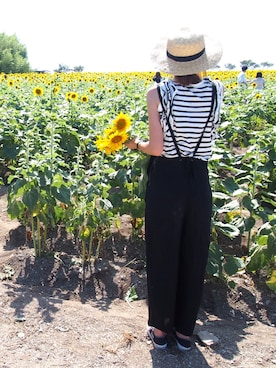 「BEAUTY&YOUTH UNITED ARROWS（ビューティーアンドユースユナイテッドアローズ）のアイテム（つなぎ/オールインワン）」を使った、minminmaaaさん（レディース・168cm）の夏コーディネート
