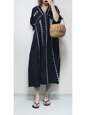 「JOURNAL STANDARD relume（ジャーナルスタンダード　レリューム）のアイテム（ワンピース/ドレス）」を使った、minminmaaaさん（レディース・168cm）の夏コーディネート