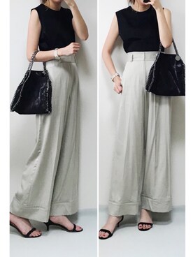 「H/standard（アッシュ・スタンダード）のアイテム」を使った、minminmaaaさん（レディース・168cm）の夏コーディネート