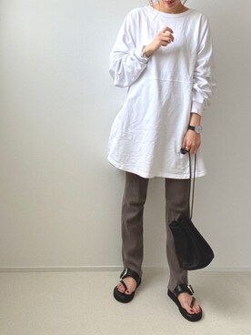 「VERMEIL par iena（ヴェルメイユパーイエナ）のアイテム」を使った、minminmaaaさん（レディース・168cm）の春コーディネート