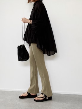 「VERMEIL par iena（ヴェルメイユパーイエナ）のアイテム」を使った、minminmaaaさん（レディース・168cm）の夏コーディネート