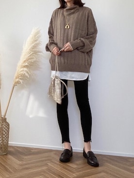 「fifth（フィフス）のアイテム」を使った、minminmaaaさん（レディース・168cm）の秋コーディネート