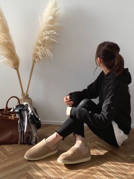 「suicoke（スイコック）のアイテム」を使った、minminmaaaさん（レディース・168cm）の冬コーディネート