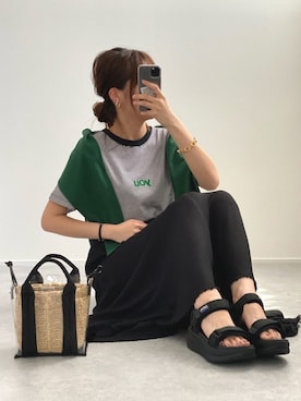 「マキシスカート」｜「アイテム（アンサンブル）」を使った、minminmaaaさん（レディース・168cm）の春コーディネート