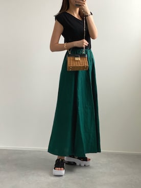「LUCA/LADY LUCK LUCA（ルカ/レディラックルカ）のアイテム」を使った、minminmaaaさん（レディース・168cm）の春コーディネート