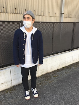 「CEBO（セボ）のアイテム」を使った、みなきちさん（メンズ・166cm）の春コーディネート