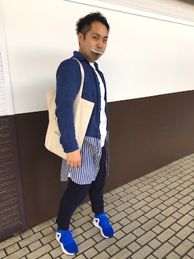 「Handmade（ハンドメイド）のアイテム（ジャケット/アウター）」を使った、みなきちさん（メンズ・166cm）の春コーディネート