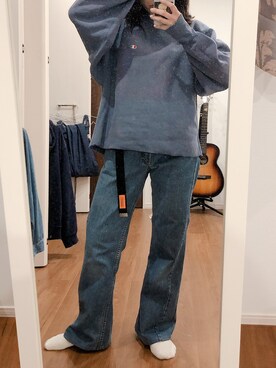 「KEY（キイ）のアイテム（パンツ）」を使った、🐗さん（レディース・157cm）の秋コーディネート