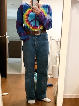 「KEY（キイ）のアイテム（パンツ）」を使った、🐗さん（レディース・157cm）の秋コーディネート