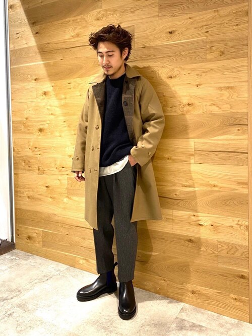 ビューティ ユース ユナイテッドアローズ 新宿メンズストアryota Yamotoさんのステンカラーコートを使ったコーディネート Zozotown