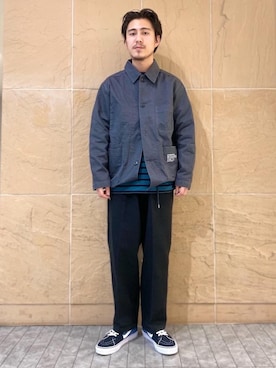 「ATELIER BETON（アトリエベトン）のアイテム（カバーオール）」を使った、Ryota Yamotoさん（メンズ・170cm）の冬コーディネート