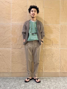 「ITTI（イッチ）のアイテム（アクセサリー）」を使った、Ryota Yamotoさん（メンズ・170cm）の春コーディネート