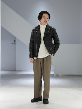 「BEAUTY&YOUTH UNITED ARROWS（ビューティーアンドユースユナイテッドアローズ）のアイテム（その他アウター）」を使った、Ryota Yamotoさん（メンズ・170cm）の冬コーディネート