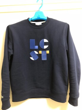 「LACOSTE（ラコステ）のアイテム（スウェット、ブルー系）」を使った、かんさん（メンズ）の秋コーディネート