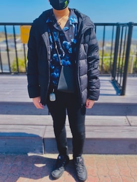 「DEVICE（デバイス）の【インフルエンサー ユウ×DEVICE コラボ】Rename スクエア ショルダーバッグ ミニショルダー（ショルダーバッグ、ブラック系）」を使った、yayaさん（メンズ・178cm）の春コーディネート