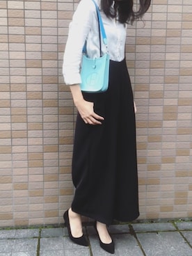 「エルメス」｜「アイテム（オールインワン・サロペット）」を使った、mayさん（レディース・168cm）の夏コーディネート