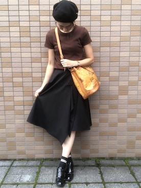 「PRIMA CLASSE（プリマクラッセ）のアイテム」を使った、mayさん（レディース・168cm）の秋コーディネート