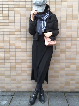 「NETSTAR（ネットスター）のアイテム」を使った、mayさん（レディース・168cm）の冬コーディネート