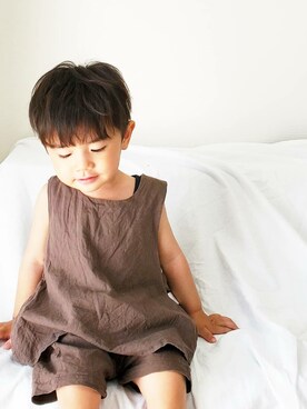 「kids」｜「アイテム（セットアップ）」を使った、Rikimaruさん（キッズ・90cm）の夏コーディネート
